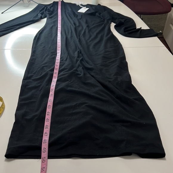 NWT Good American The 90’s Tank Midi Dress Black Size S - Picture 15 of 16